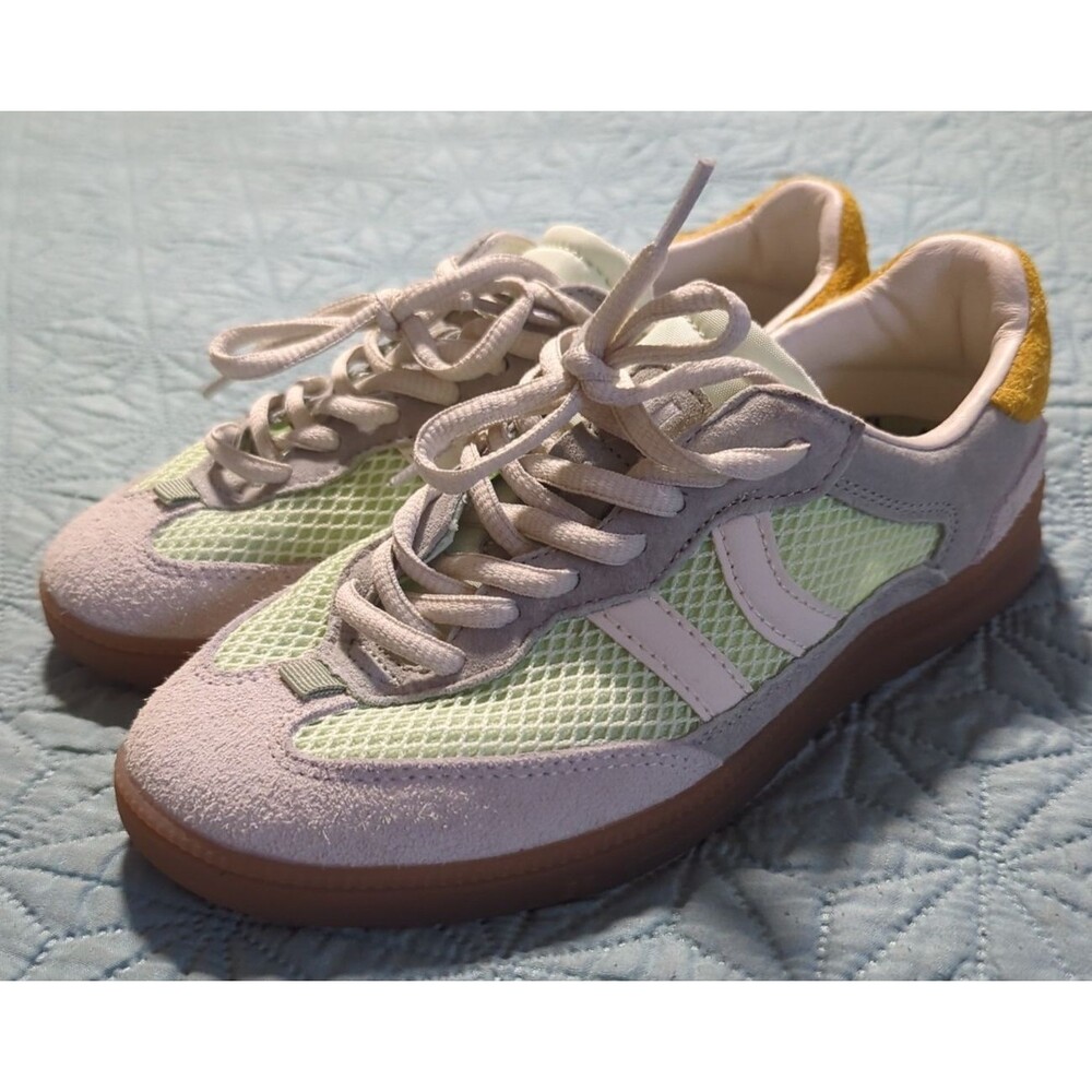 Coolway Baresi Sneakers Free People Light Green Grey Women’s Sz 6 Retro Soccer - Picture 2 of 12